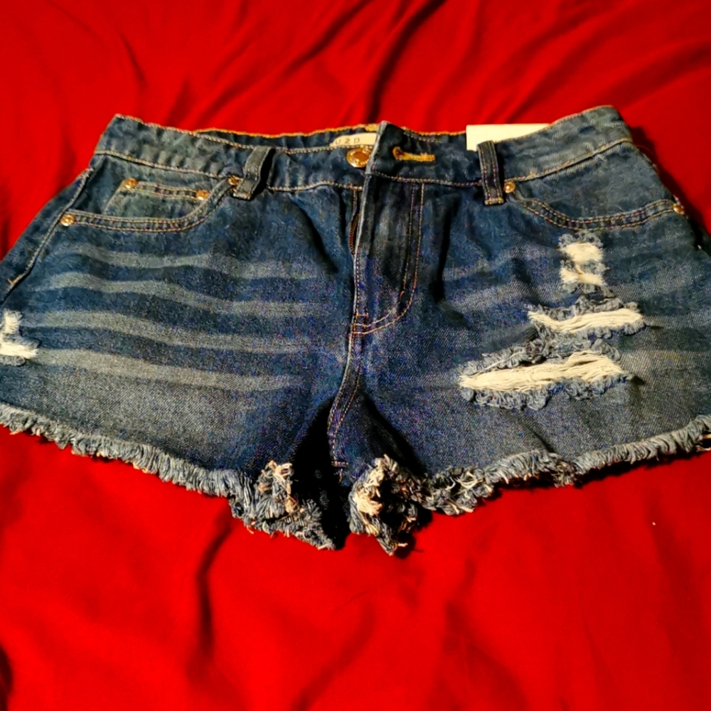 High rise Jean shorts